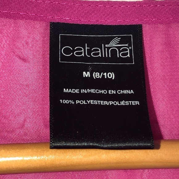 Catalina Swim Cover Up Sheer Embellished ‎ Top - Picture 3 of 4